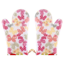 UOHLCX HBJWOV Heat Resistant Silicone Gloves Oven Mitts With Cotton Lining Non-Slip Cooking Grill Glove