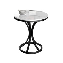 Couch End Table Rock Slab Side Table Living Room Rock Slab Small Coffee Table Sofa Corner Table Simple Movable Balcony Small Round Table Side Cabinet Corner Tables for Living Room(B,70cm)