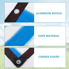 IRUGS Shade Cloth-Outdoor Sun Shades Netting,Silver Sun Shade Cover, Shade Sails with Grommets for Cars, Dogs, Outdoor, RV, Patio, Indoor(8.0 * 19.0m/26.2 * 62.3ft)