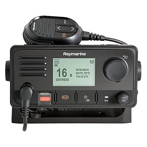 Raymarine Ray73 Marine VHF Radio with Hailer and GPS Black