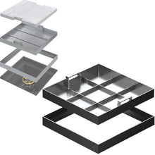 ZBSAVFM Outdoor Drainage Covers - Heavy-Duty Sump Pit Covers in Multiple Sizes: 800x800mm 600x600mm 450x600mm 700x700mm 1000x1000mm 300x300mm & More!