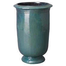Emissary - Tall Cup Planter, Lg Turquoise 20.5x31.5 H