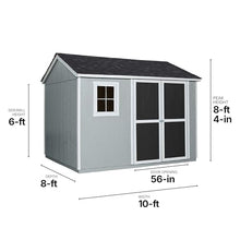 ShedMaster Midpoint 10x8 Do-It-Yourself Wooden Storage Shed with Floor Kit - Does not Include Paint or Roofing Shingles