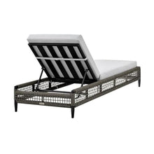 Armen Living Alegria Outdoor Aluminum Adjustable Chaise Lounge Chair Black