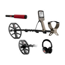 MINELAB X-Terra Elite Expedition, Waterproof, All Terrain Treasure Metal Detector, Multi-IQ Precision Targeting, Included V8X Coil, V12X Coil, ML85 Headphones, Charging Cable & PRO-FIND 40 Pinpointer