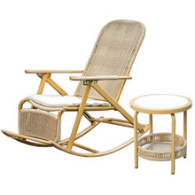 Porch Rocking Chair, with Wide Armrests Anti-Dumping Design, Suitable for Leisure Use on Garden Porches Balconies(A,152 * 80 * 63cm)