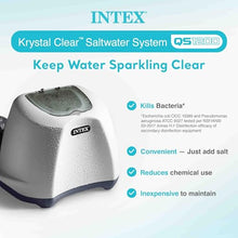 INTEX Krystal Clear 2,800 GPH Sand Filter Pump with QS1200 Saltwater System