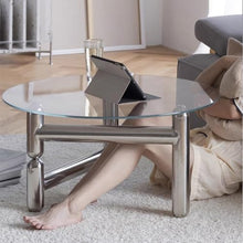 KXWOQ3ED Round Tempered Glass Table Top, 1/4" Thick Polished Edge, Transparent Glass for Coffee Table, Dining Table Glass Top, Garden Outdoor Kitchen Glass Tabletop(850mm(34In))