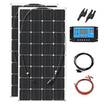 MDYHY 500W Solar Panel Kit,12V Polycrystalline USB Power Portable Outdoor Rechargeable Solar Cell Solar Generator for Home