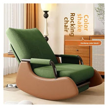 OUTIFUOSSR Rocking Chair, Recliner, Comfortable Balcony, Lazy, Single Sofa, Living Room for Long Periods of Sitting(with Pedals-F)