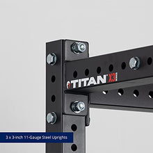 Titan Fitness X-3 Series Flat Foot Power Rack 91-in. H 30-in. D Black