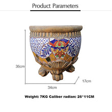 WLBHWL Mosaic Ceramics Wall Planter,Wall Hanging Planter Flower Pots for Fence Planters, Wall Planter That are Easy to Hang,Sun-Resistant,Wall Planters for Outdoor Plants Corridor Planters