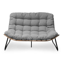 Crestlive Outdoor Loveseat, Patio Conversation Set (2PCS Dark Gray)