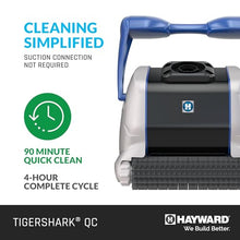 Hayward TigerShark QC Robotic Pool Cleaner, Automatic Pool Vacuum Robot