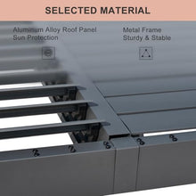 oneinmil Louvered Aluminum Pergola with Adjustable Top for Outdoor Decks, Gardens, Backyards