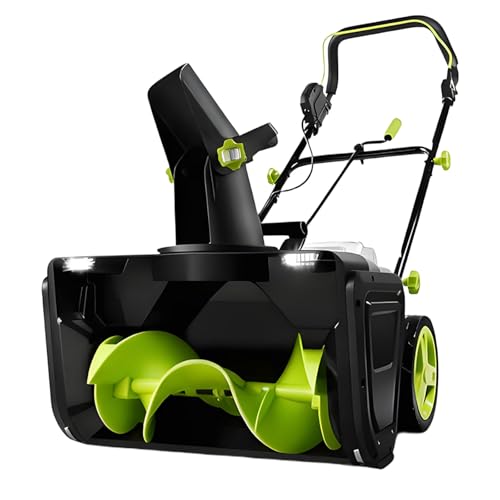 Electric Snow Blower Pro, Cordless Snow Shovel 3500 W Brushless Motor, 80V Lithium Battery, 20" Path, 10" Depth, 25ft Throw for Porch and Parking Lot