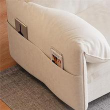 KEIKI 63.8" Queen Convertible Sofa Bed with Storage Beige
