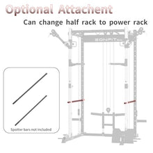 EonfitOmni Power Cage 1200 LBS Multi-Functional Home Gym Rack with Adjustable Cable Crossover