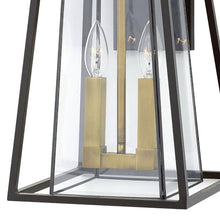 Hinkley Walker Wall Mount Lantern, Buckeye Bronze, 120V, Add Security to Porches, Patios, Exteriors Spaces with Ultra- Durable Outdoor Lighting, 2-60w Cand. Bulbs Required, 2104KZ