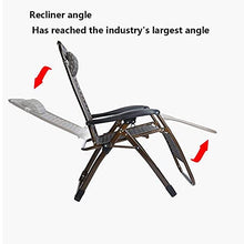 Renovation House Chairs Zero Gravity Chair Large Portable Patio Recliners Adjustable Folding Chair with Cup Holder for Poolside Outdoor Yard Beach Durable (Color : 1002)