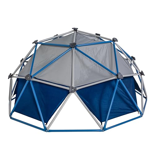 Jack and June Jungle Gym Canopy Set Outdoor Play UV-Resistant Blue/Grey