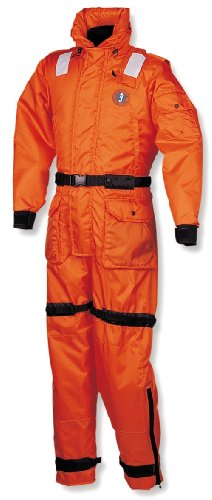 MUSTANG SURVIVAL Deluxe Anti-Exposure Coverall Worksuit Orange XXX-Large