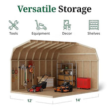 Little Cottage Co. 12x14 Value Gambrel Barn with 6 ft. Sidewalls, Outdoor Wood Storage Shed Do-It-Yourself Precut Kit