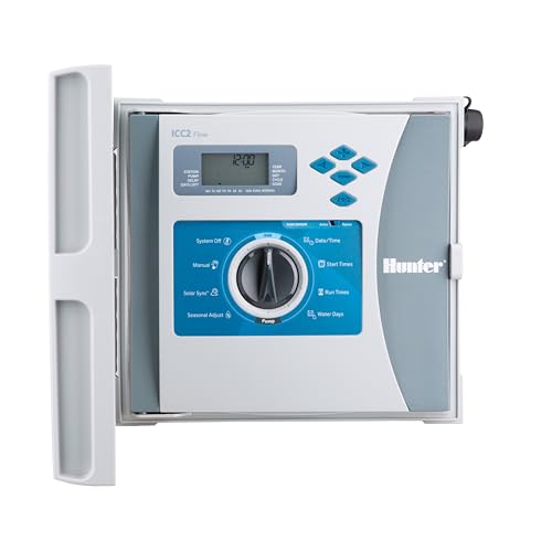 Hunter ICC2 8 Zone Sprinkler Controller, Indoor/Outdoor Sprinkler Timer