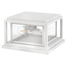 Hinkley Republic Small Pier Mount Lantern, Low Voltage Textured White