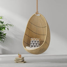 KOUBOO Cocoon Wicker Seat Cushion, Natural Color Hanging Swing Chair, Brown