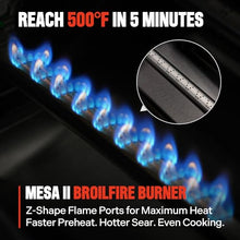 Monument Grills 4 Burner Propane Gas Grill with Advanced Broil Zone, Stainless Steel Outdoor Mesa 2 Barbecue Grill, Foldable Side Shelves, 500°F in 5 Mins, Fast Assembly, Mesa II 410FBZ