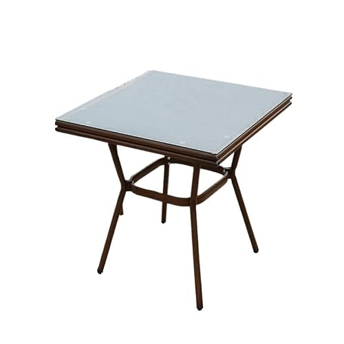 GLigeT Balcony Table and Chair Set Leisure Balcony Table and Chair Set Outdoor Furniture Modern Rattan Garden Furniture Sets Cafe Outdoor Garden and Terrace Sets Bistro Table Set (Color : Table-01)