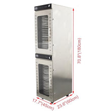 HayWHNKN 40-Layer Rotary Food Dehydrator Machine Silver