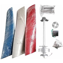Portable Vertical Helix Wind Power Turbine Generator Kit,3 Blade Wind Generator Kit With Charge Controller For Marine RV Home(5000W,24V)