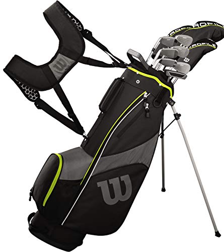 WILSON Golf Profile SGI Men's Complete Golf Set - Teen, Left Hand Yellow/Grey/Black