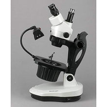 AmScope Trinocular Gemology Stereo Zoom Microscope Clear