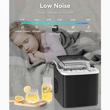 Ice Makers Countertop Portable Small Ice Machine with Self-Cleaning 9 Cubes Ready in 7 Mins