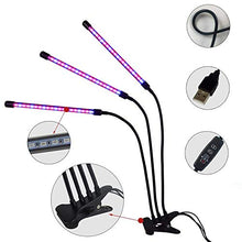 Led Grow Light Plant Grow Light Led Plant Light Growth Lamp USB Timing Remote Control Double Head Clip Plant Fill Light