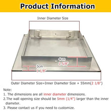 304 Stainless Steel Access Panel for Electrical Wiring, Outdoor Crawl Space Attic Access Door, Large Plumbing Cover Plate, 4 8 12 16 20 24 28 32in(35x65cm)
