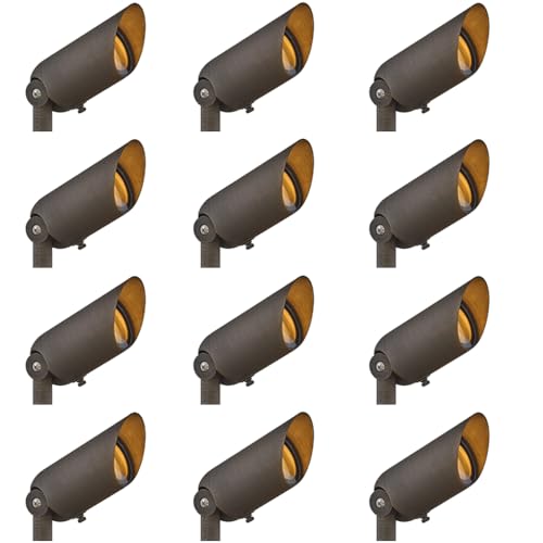 Hinkley Hardy Island 12V MR16 Landscape Spotlight Set of 12, Matte Bronze