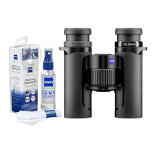 ZEISS SFL 10x30 Binoculars Black - Compact, High Light Transmission for Bird Watching, Bundle with Microfiber Lens Care Kit