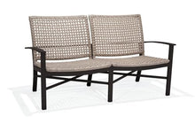 Winston Jasper Loveseat Textured Pewter Frame Finish/Beechwood Weave