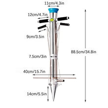 Bulb Planter Set， Handled Long Garden Bulb Planter Tools and Vegetable Seedling Tool Manual Plant Transplanter for Greens Onion Radish Beets Lettuce Multi-Functional