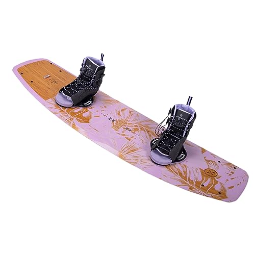 Hyperlite Prizm Womens Wakeboard 134 W/Syn Bindings Pink/Wood Grain