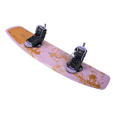 Hyperlite Prizm Womens Wakeboard 134 W/Syn Bindings Pink/Wood Grain 134cm/(4-8.5)
