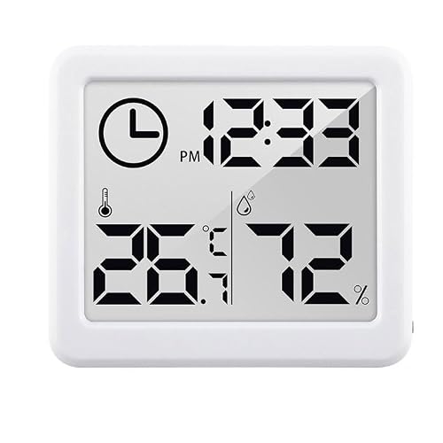ASWRTYJO ABS Intelligent Indoor Humidity Meter Electronic Digital Household Thermometer