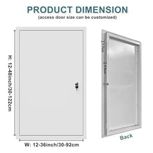Access Panel 24x36 30x48 Inch, Aluminum Frame Access Doors White Opening Flap Cover Plate, Plumbing Inspection Hatch for Wall Ceiling(24x48in/61x122cm)