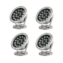 Braiton 4PCS LED Underwater Fountain Light IP68 Waterproof Submersible Spot Light Pond Lights for Aquarium Fish Tank Garden Fountain Pool,RGB Colorful,18W