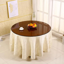 KXWOQ3ED Round Brown Glass Table Top, Clear Tempered Glass, 8 mm Thick Replacement Glass for Dining Table, Coffee Table, Restaurant Table(90 CM(36 INCH))