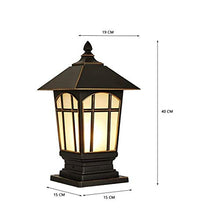 SyLaBy Column Head Lamp, Waterproof Outdoor Door Pillar Lamp Creative Outdoor Courtyard Garden